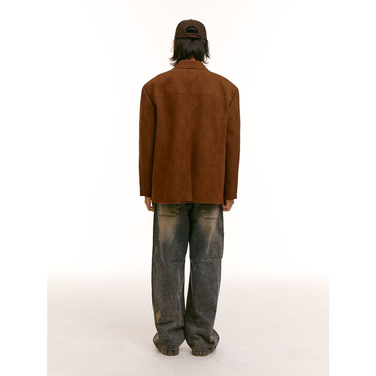 샌드 사운드(SAND SOUND) (UNISEX) 울혼방 뉴핏 로고 자수 볼캡  브라운