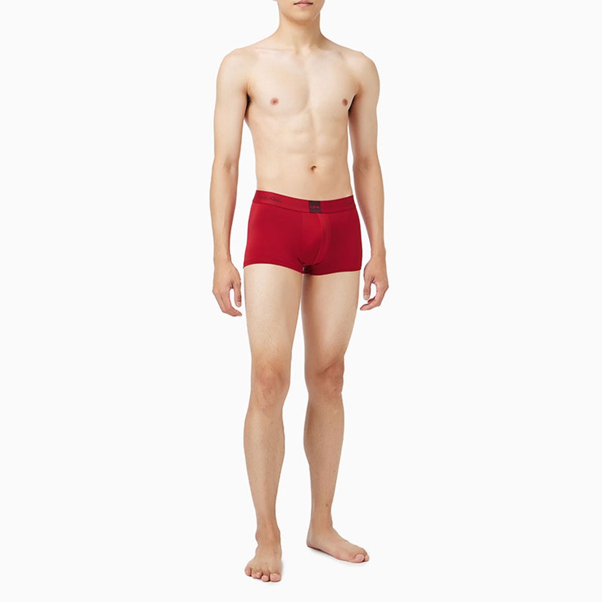 캘빈클라인 언더웨어(CALVIN KLEIN UNDERWEAR) 남성 모던 로고 패치 마이크로 로우 라이즈 트렁크_NB44406JI