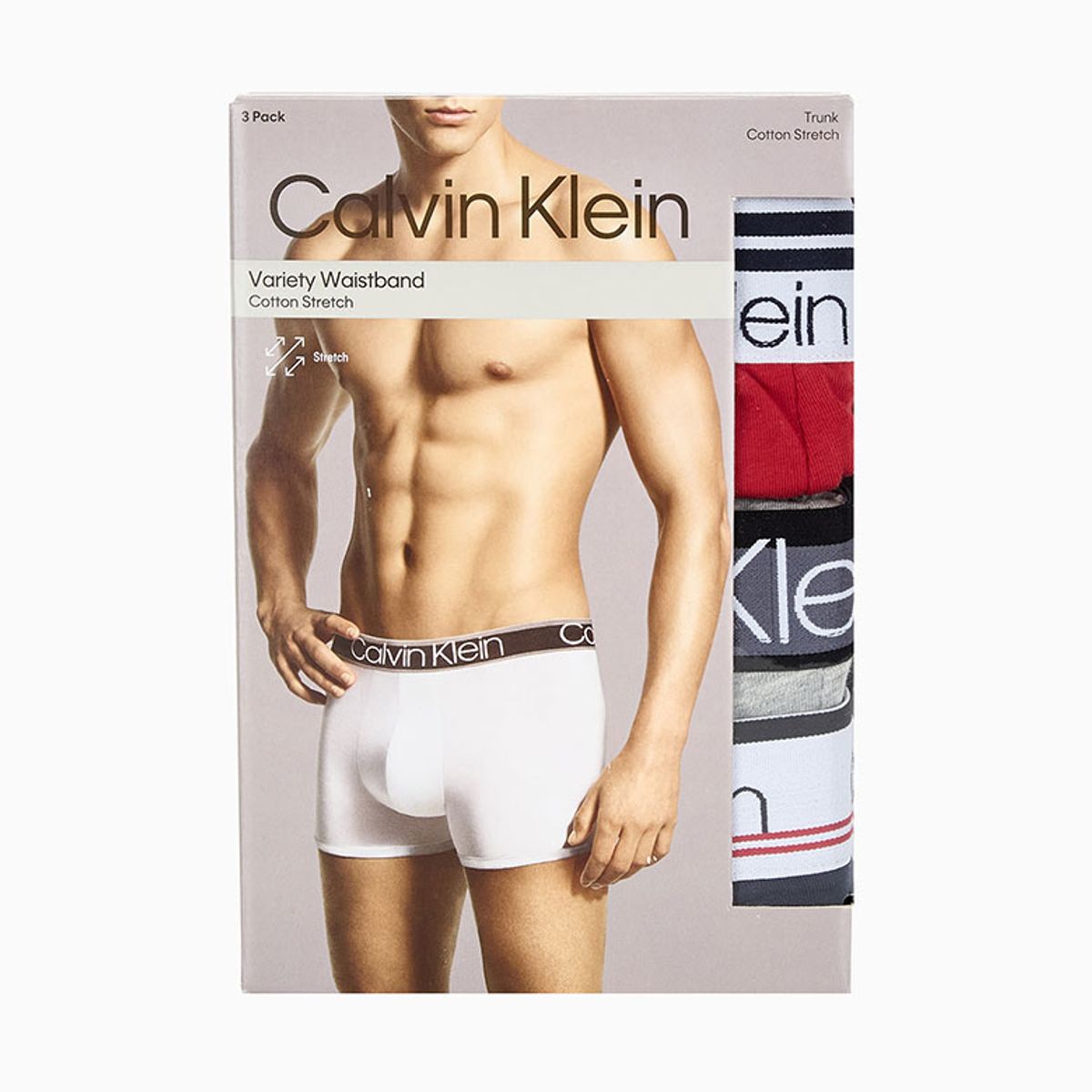 캘빈클라인 언더웨어(CALVIN KLEIN UNDERWEAR) 남성 WB 코튼 스트레치 버라이어티 팩 트렁크 3PK_NP2312OZOZ