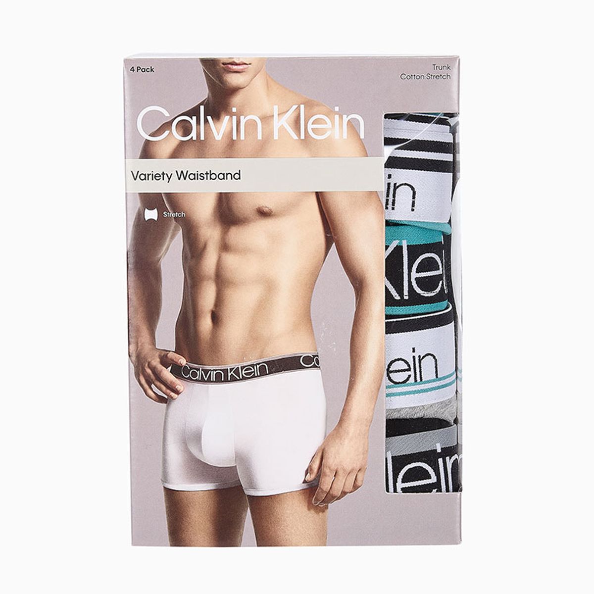 캘빈클라인 언더웨어(CALVIN KLEIN UNDERWEAR) 남성 WB 코튼 스트레치 버라이어티 팩 트렁크 4PK_NP2427OZPC