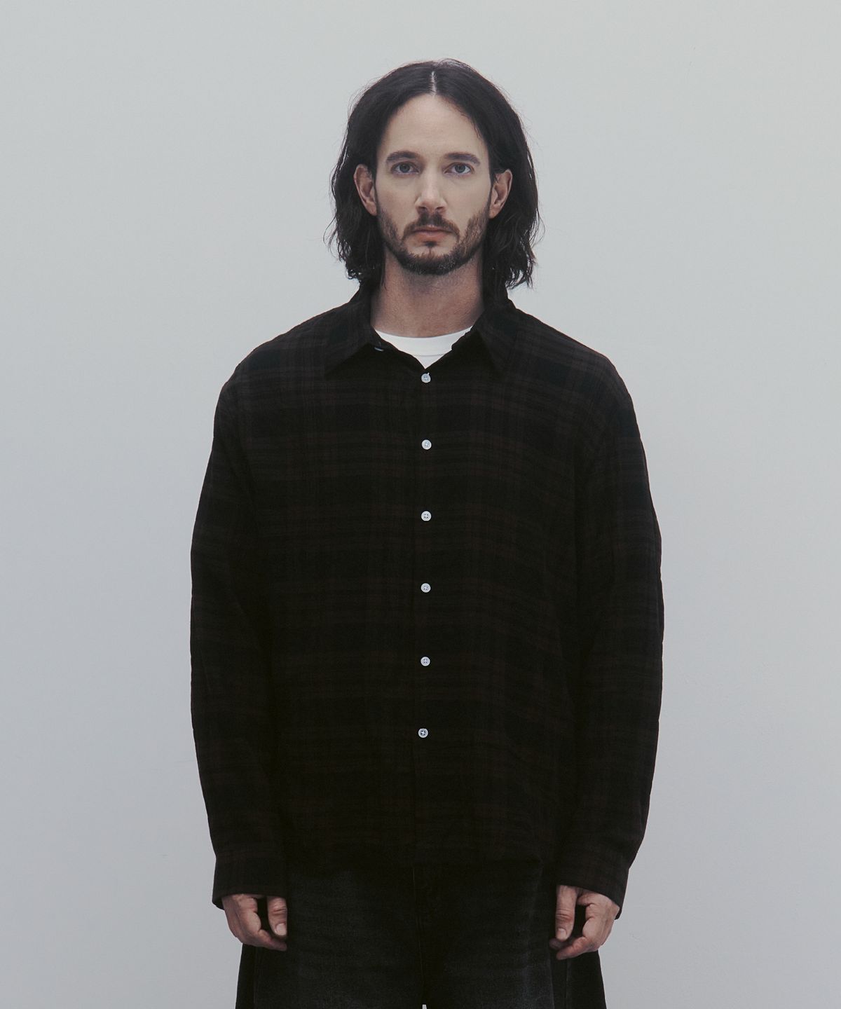 앤드어게인(ANDAGAIN) 빈티지 바스킨 체크 셔츠