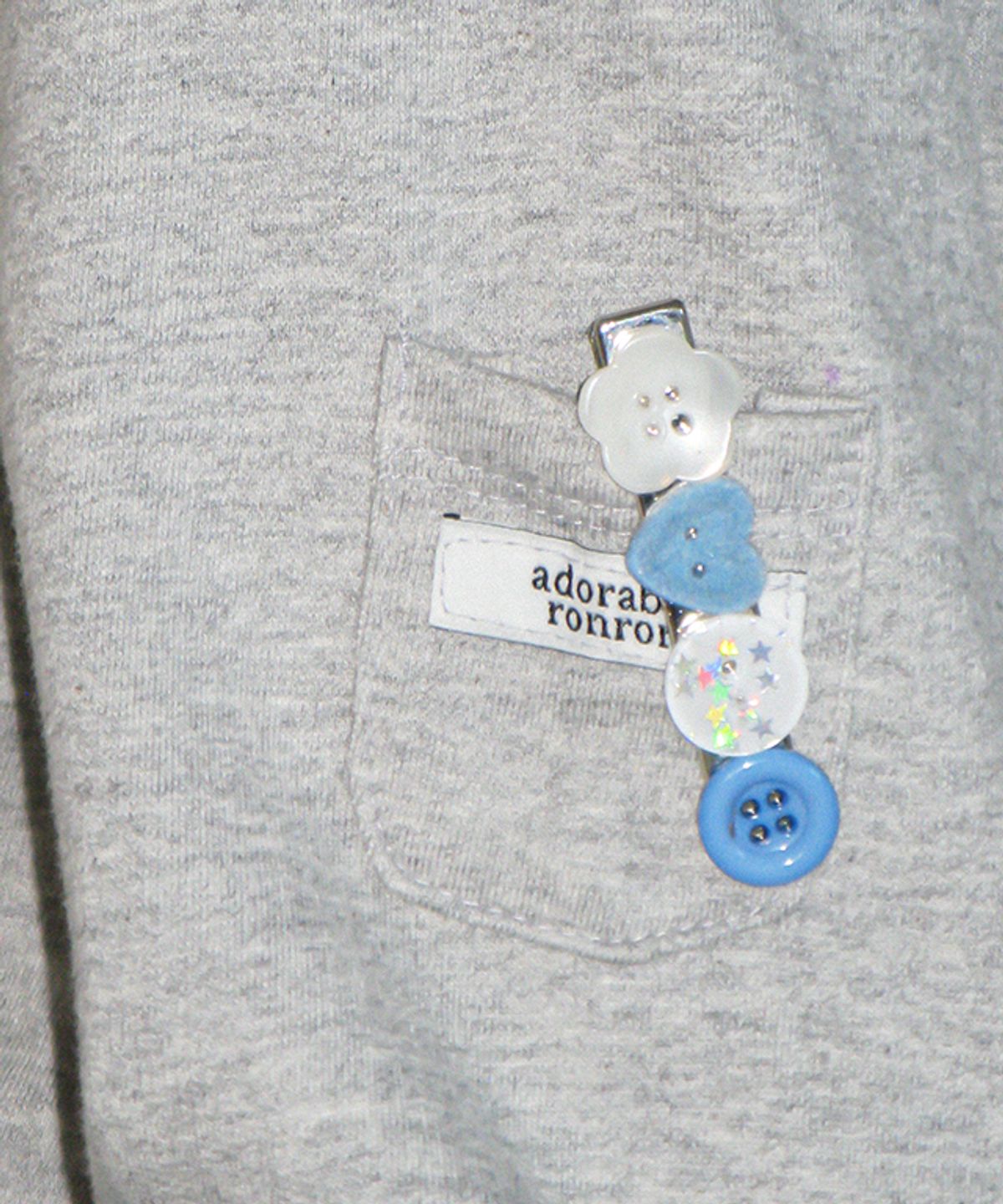 론론(RONRON) OFF SHOULDER SHIRRING LONG SLEEVE GREY