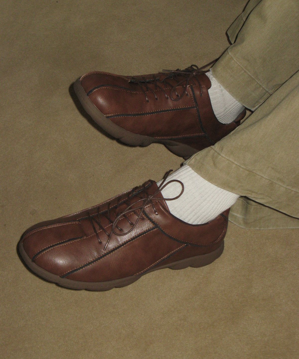 포기무디(FOGGY MOODY) Fuzzy Men 0021. Stiched Lace-Up - 4colors