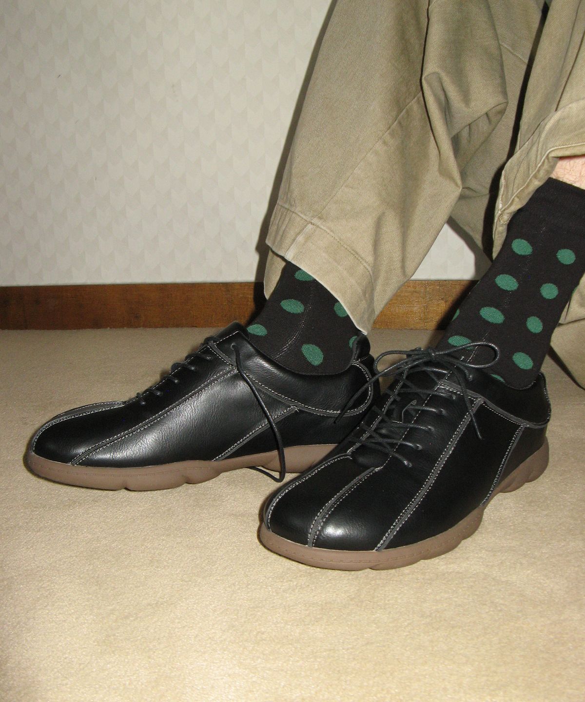 포기무디(FOGGY MOODY) Fuzzy Men 0021. Stiched Lace-Up - 4colors