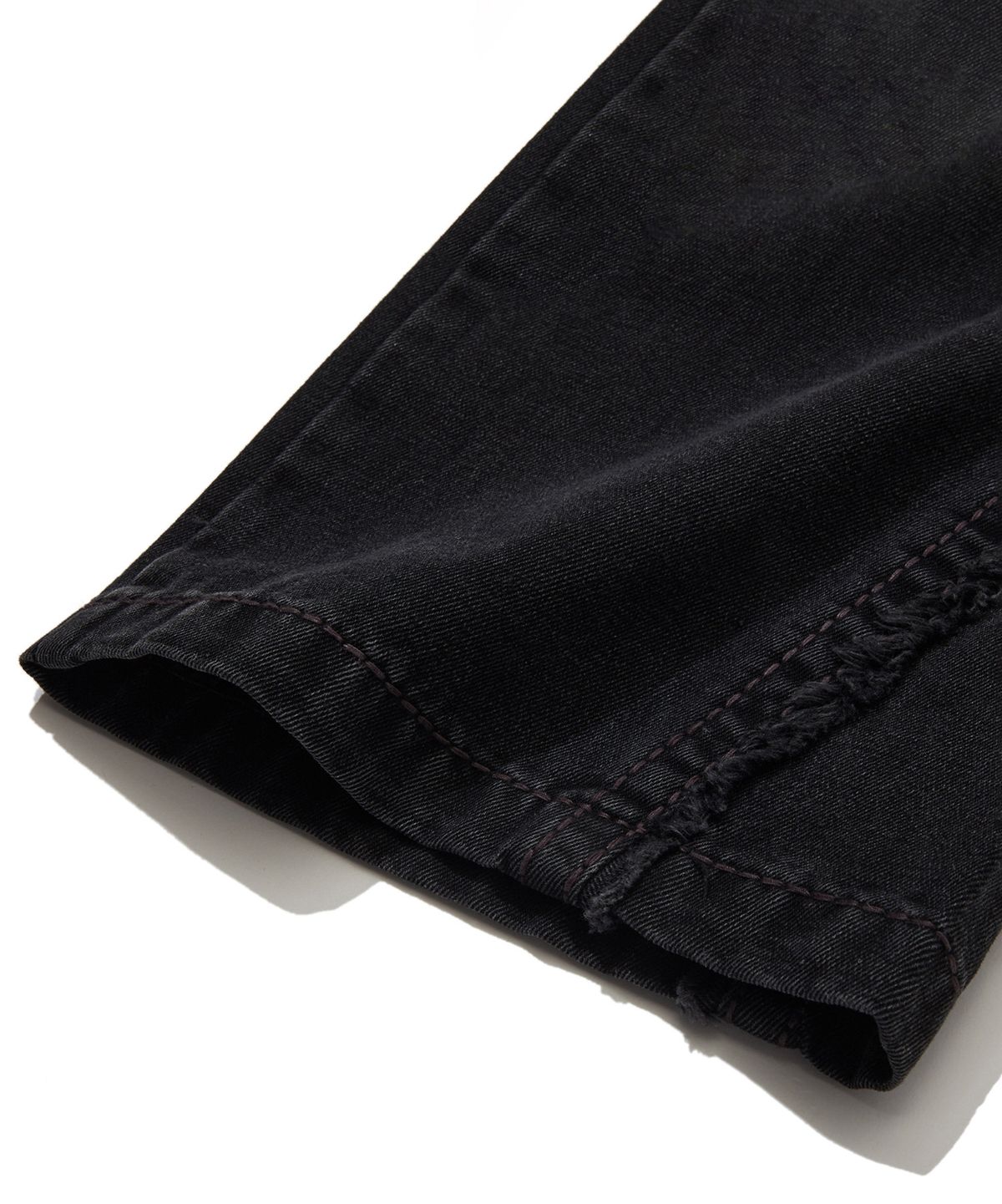 노매뉴얼(NOMANUAL) NO RELIGION DENIM RIDER PANTS - W.BLACK