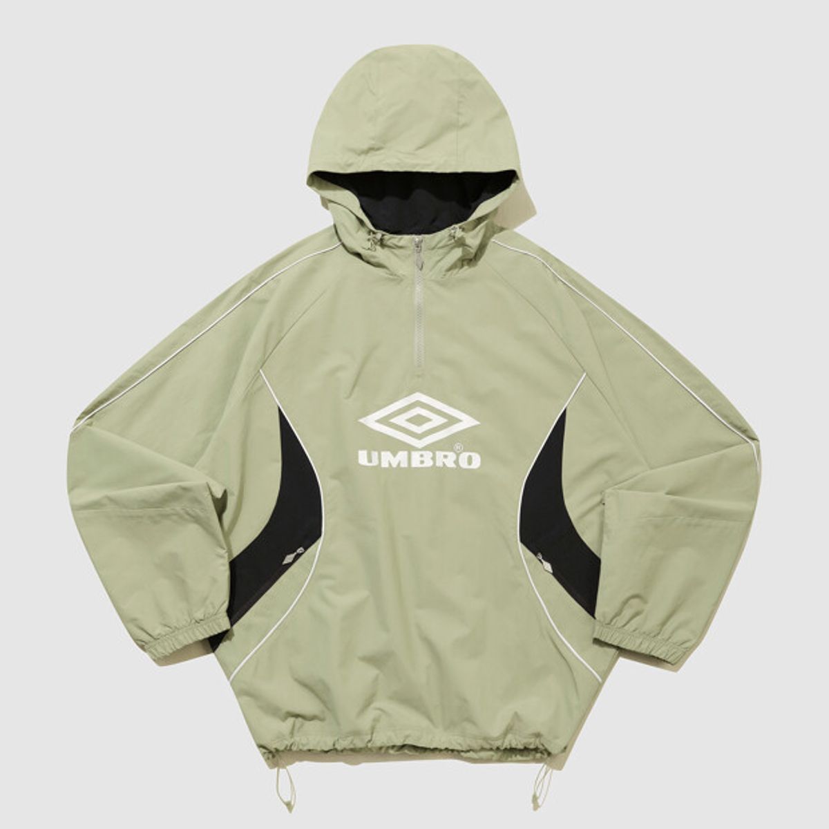 엄브로(UMBRO) HBL 엔지니어드 크루 후드 아노락 라이트 그린(UQ323CWT97)