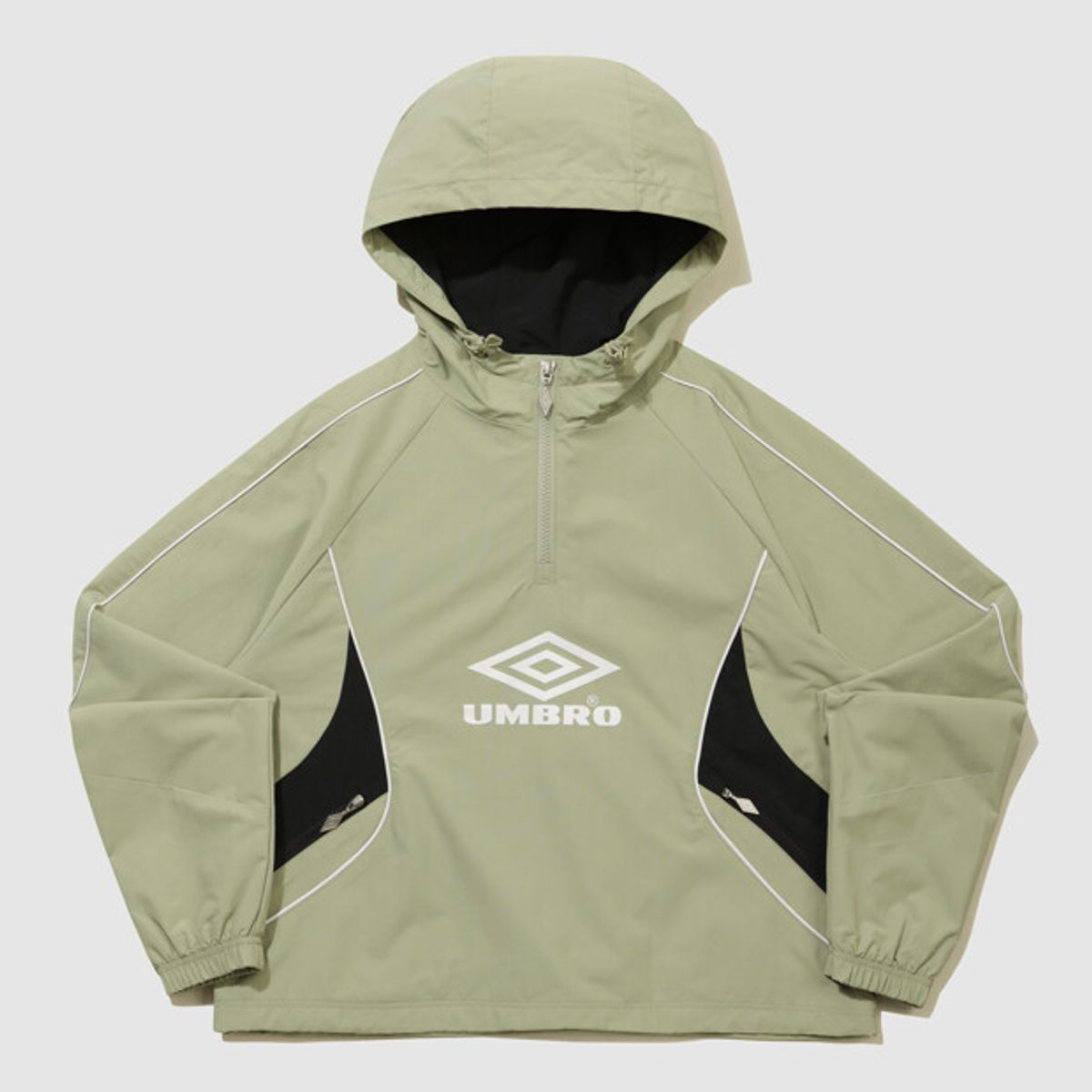 엄브로(UMBRO) HBL 엔지니어드 크루 후드 아노락 라이트 그린(UQ323CWT97)