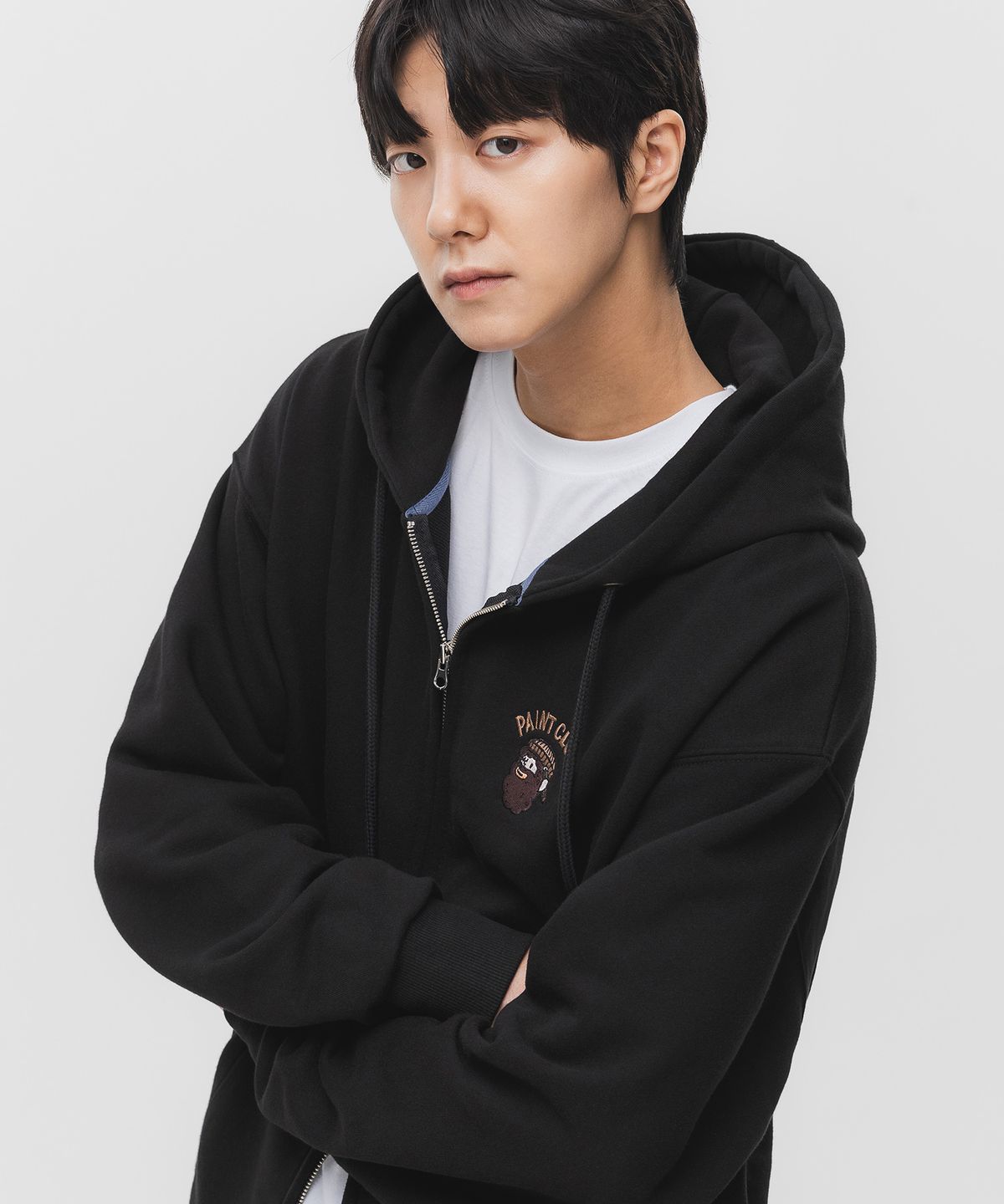앨빈클로(ALVINCLO) PAINT CLUB 투웨이 후드 집업 AZH293 (2 COLOR)