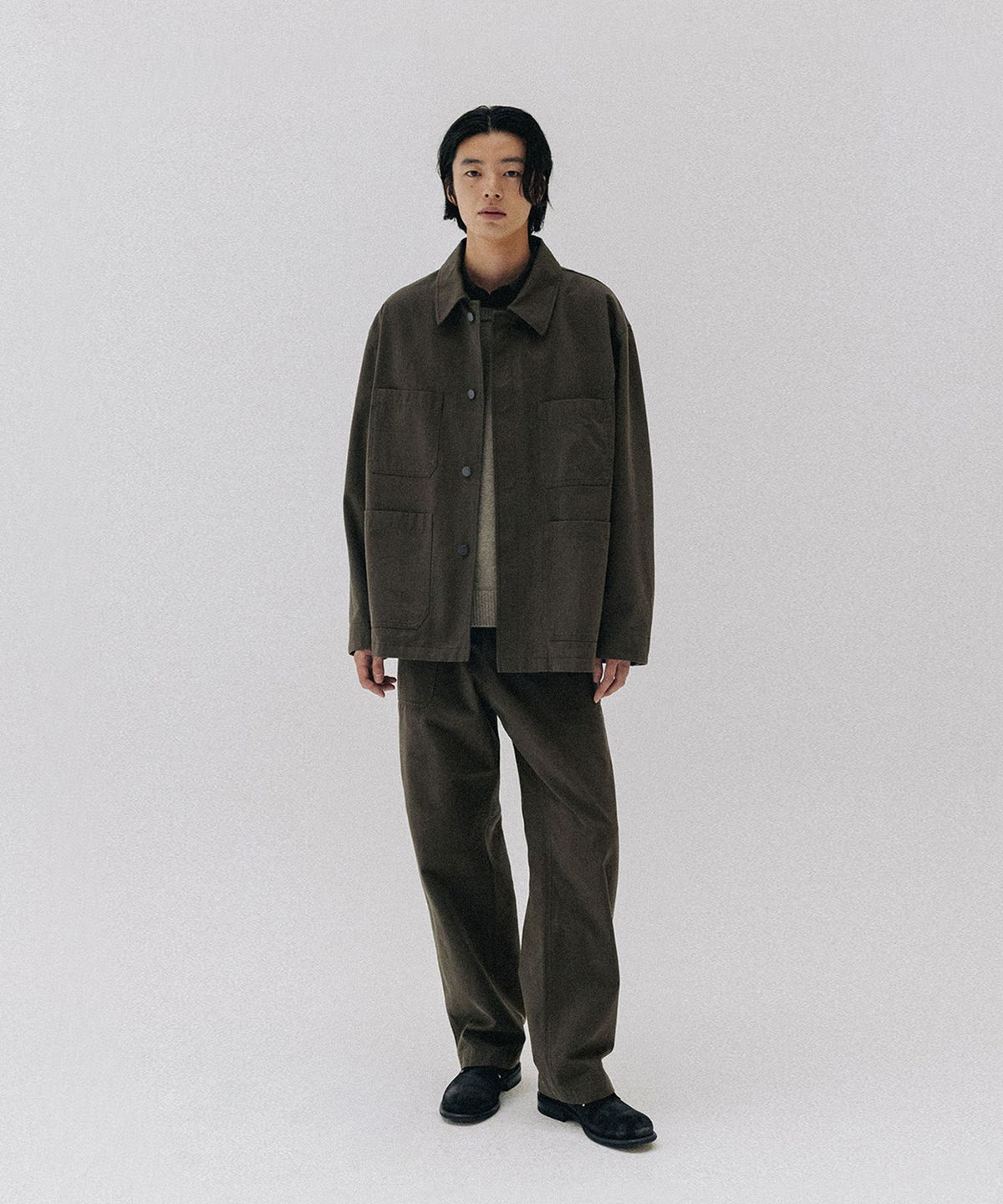 블랭크룸(BLANKROOM) 워커스 자켓_CLASSIC OLIVE