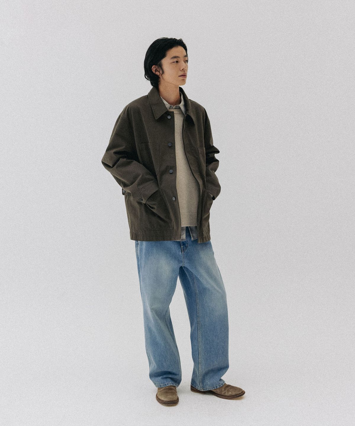 블랭크룸(BLANKROOM) 워커스 자켓_CLASSIC OLIVE