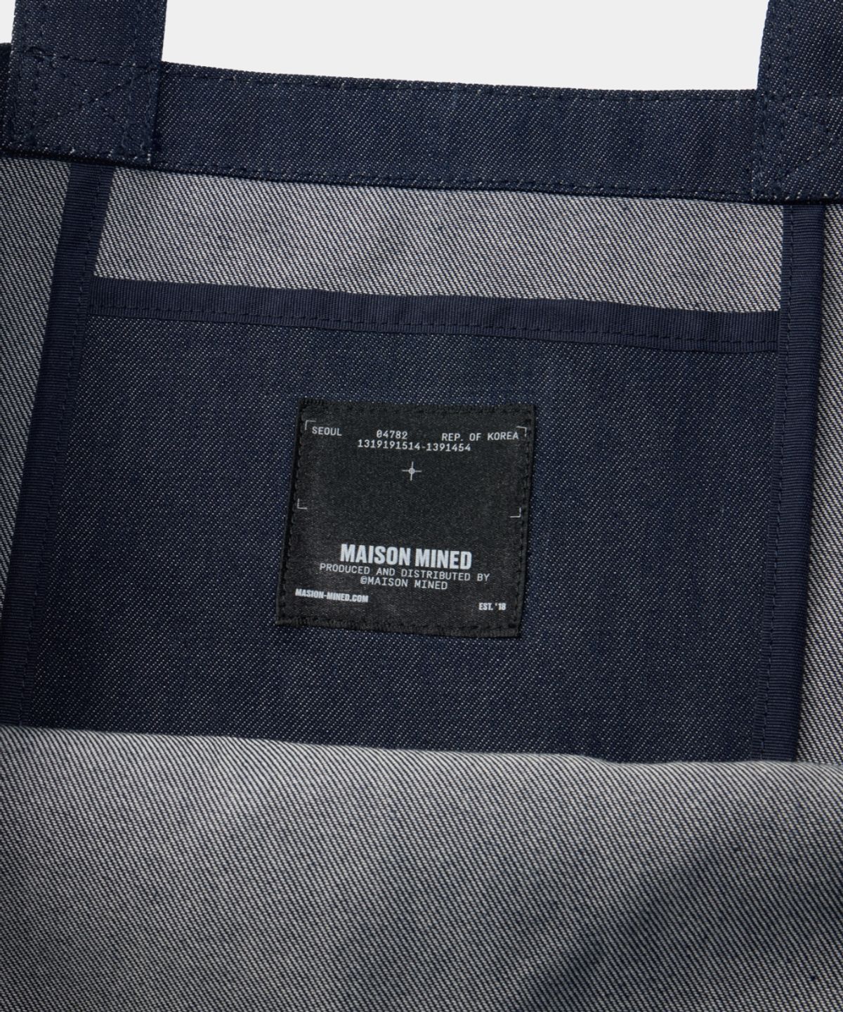 메종미네드(MAISON MINED) MAISON ECO BAG INDIGO