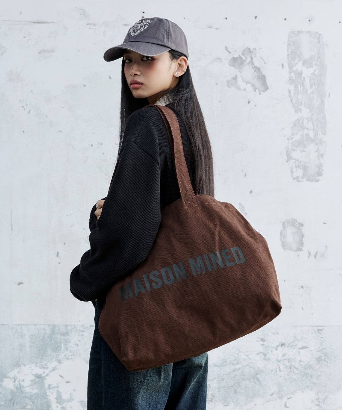메종미네드(MAISON MINED) MAISON ECO BAG BROWN