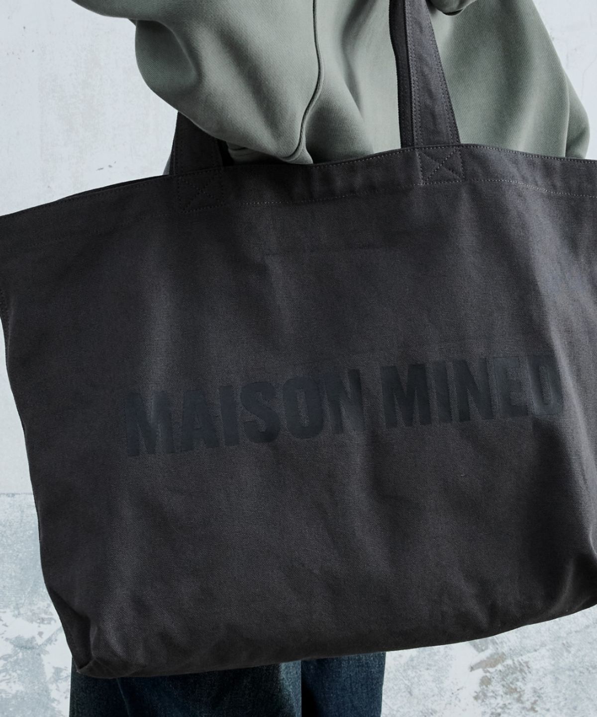 메종미네드(MAISON MINED) MAISON ECO BAG CHARCOAL