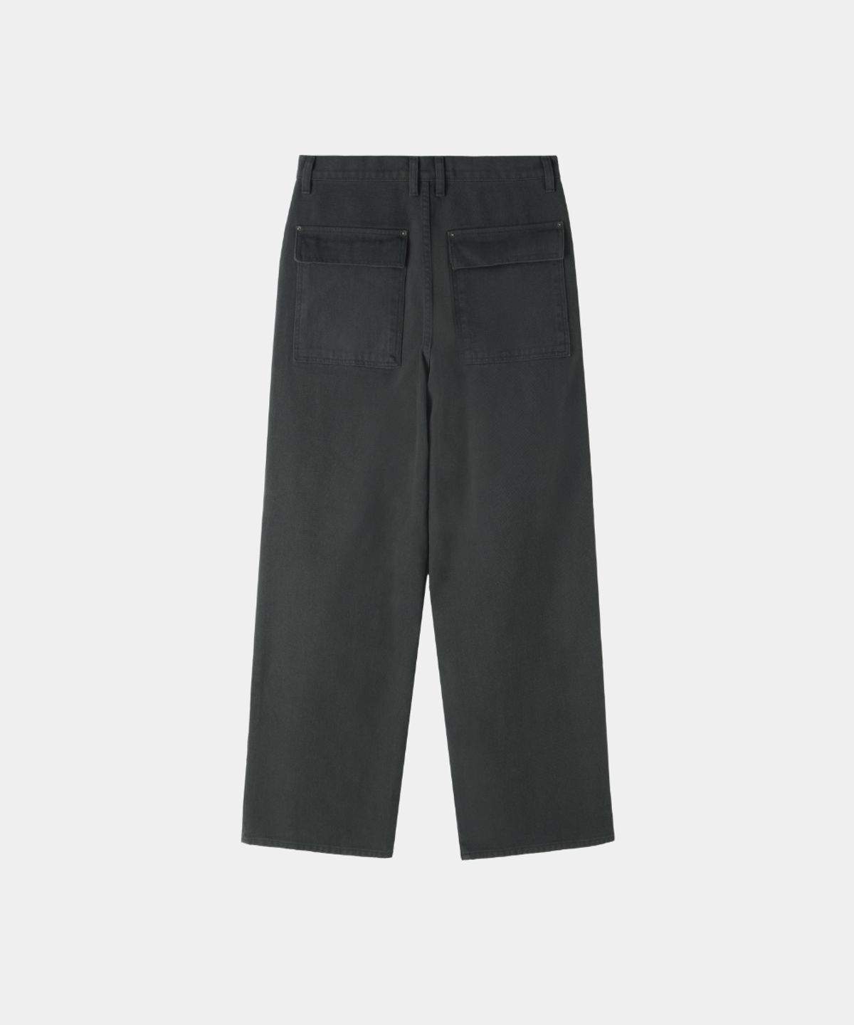 메종미네드(MAISON MINED) PIN-TUCK WASHED COTTON PANTS CHARCOAL