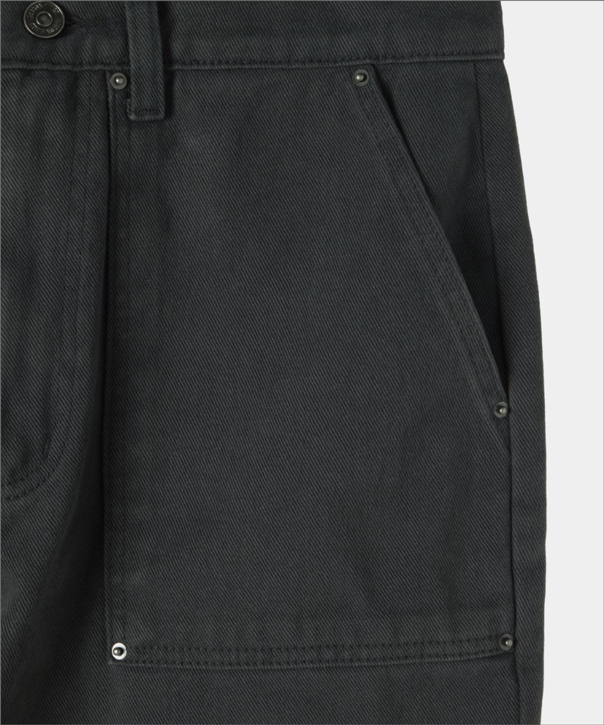 메종미네드(MAISON MINED) PIN-TUCK WASHED COTTON PANTS CHARCOAL