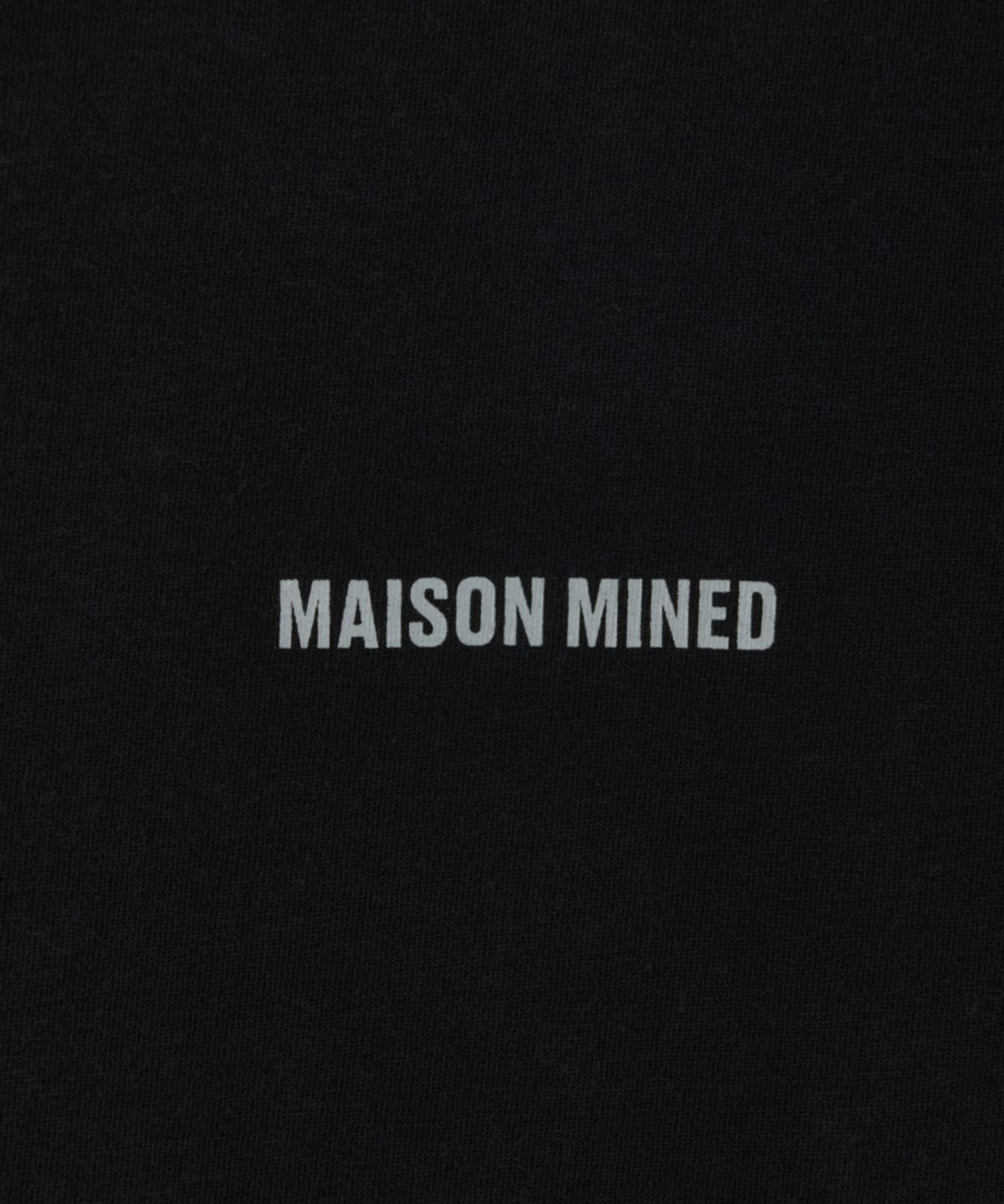 메종미네드(MAISON MINED) MAISON HOODED LONG SLEEVE BLACK
