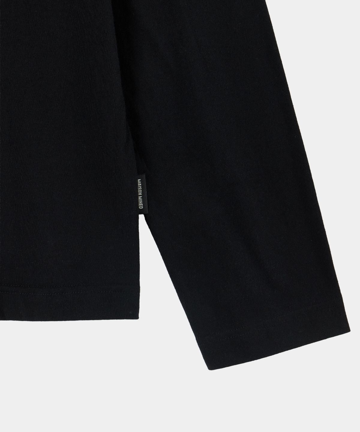 메종미네드(MAISON MINED) MAISON HOODED LONG SLEEVE BLACK