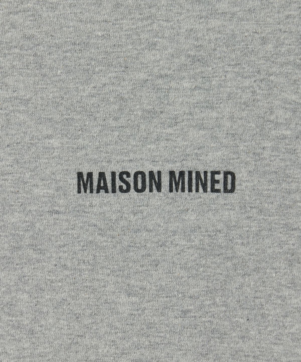 메종미네드(MAISON MINED) MAISON HOODED LONG SLEEVE MELANGE GRAY