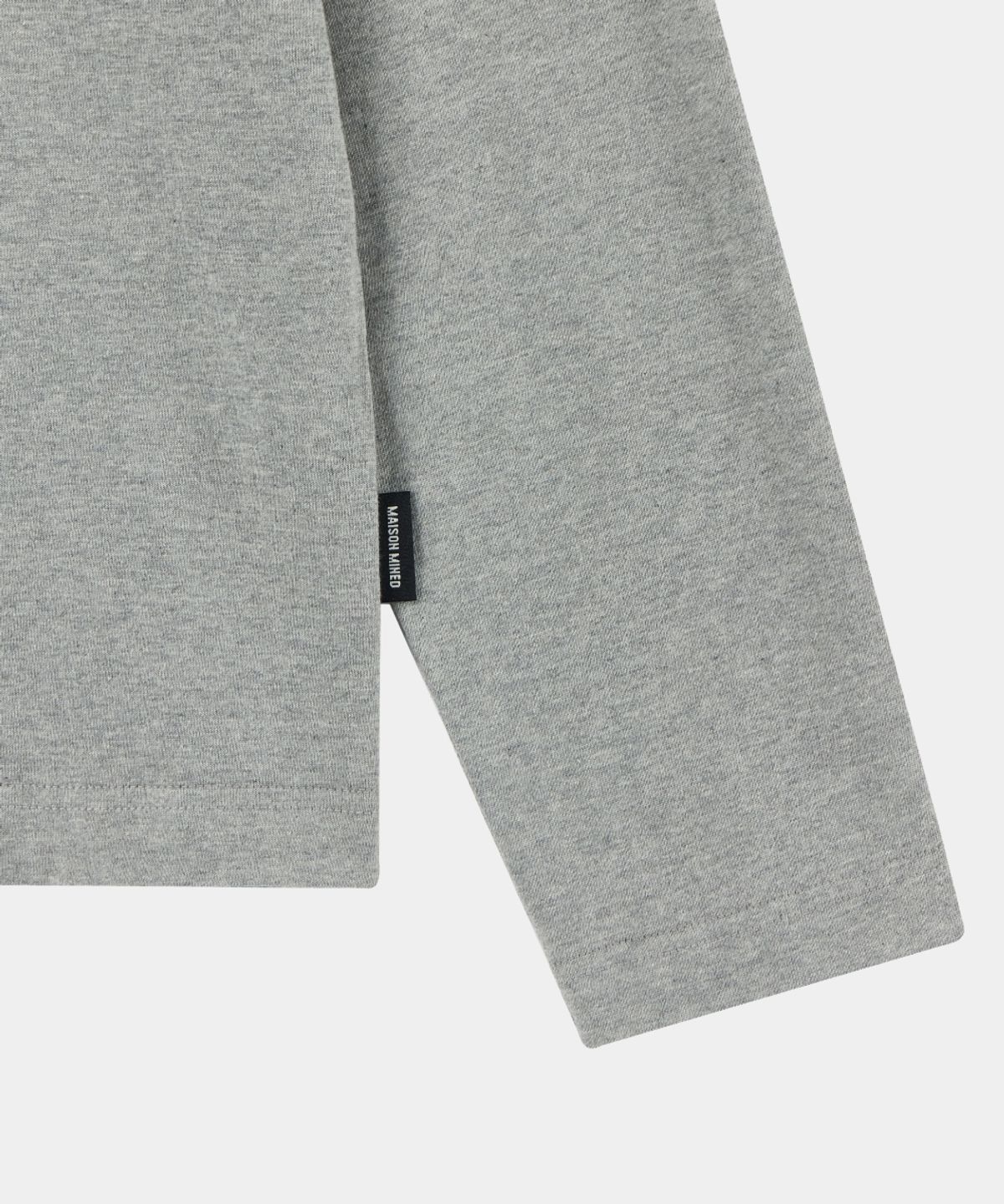 메종미네드(MAISON MINED) MAISON HOODED LONG SLEEVE MELANGE GRAY
