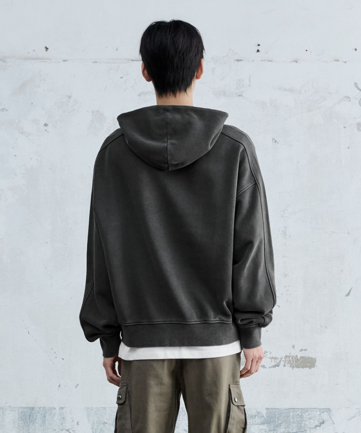 메종미네드(MAISON MINED) MMXVIII VINTAGE HOODIE BLACK