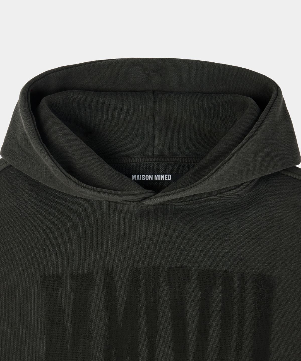 메종미네드(MAISON MINED) MMXVIII VINTAGE HOODIE BLACK