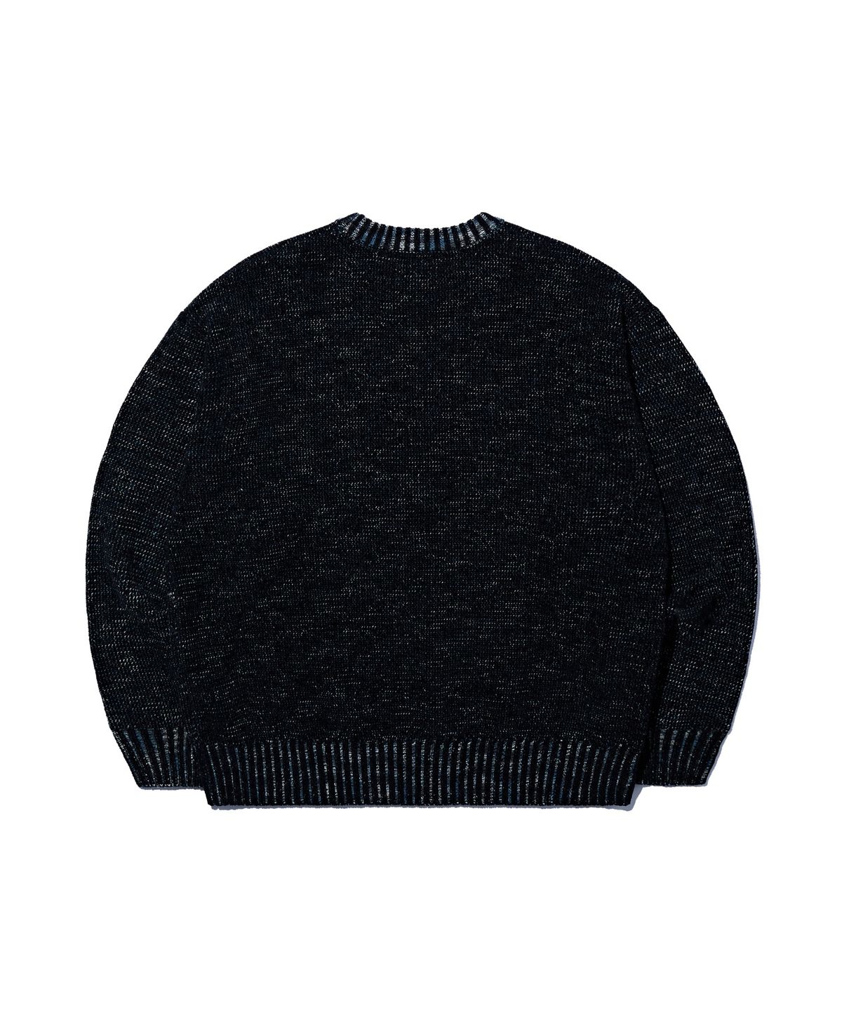 크리틱(CRITIC) Contrast Knit Sweater Black