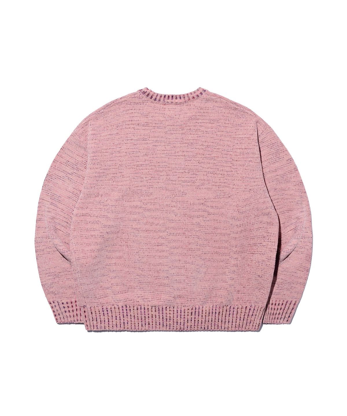 크리틱(CRITIC) Contrast Knit Sweater Pink