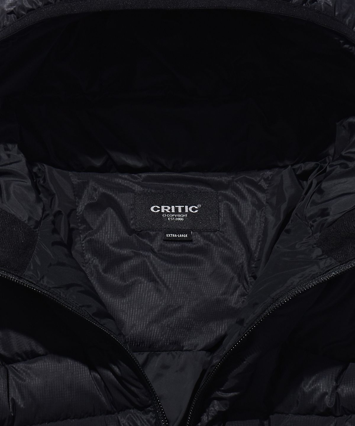 크리틱(CRITIC) Wormhole Bubble Light Down Jacket Black