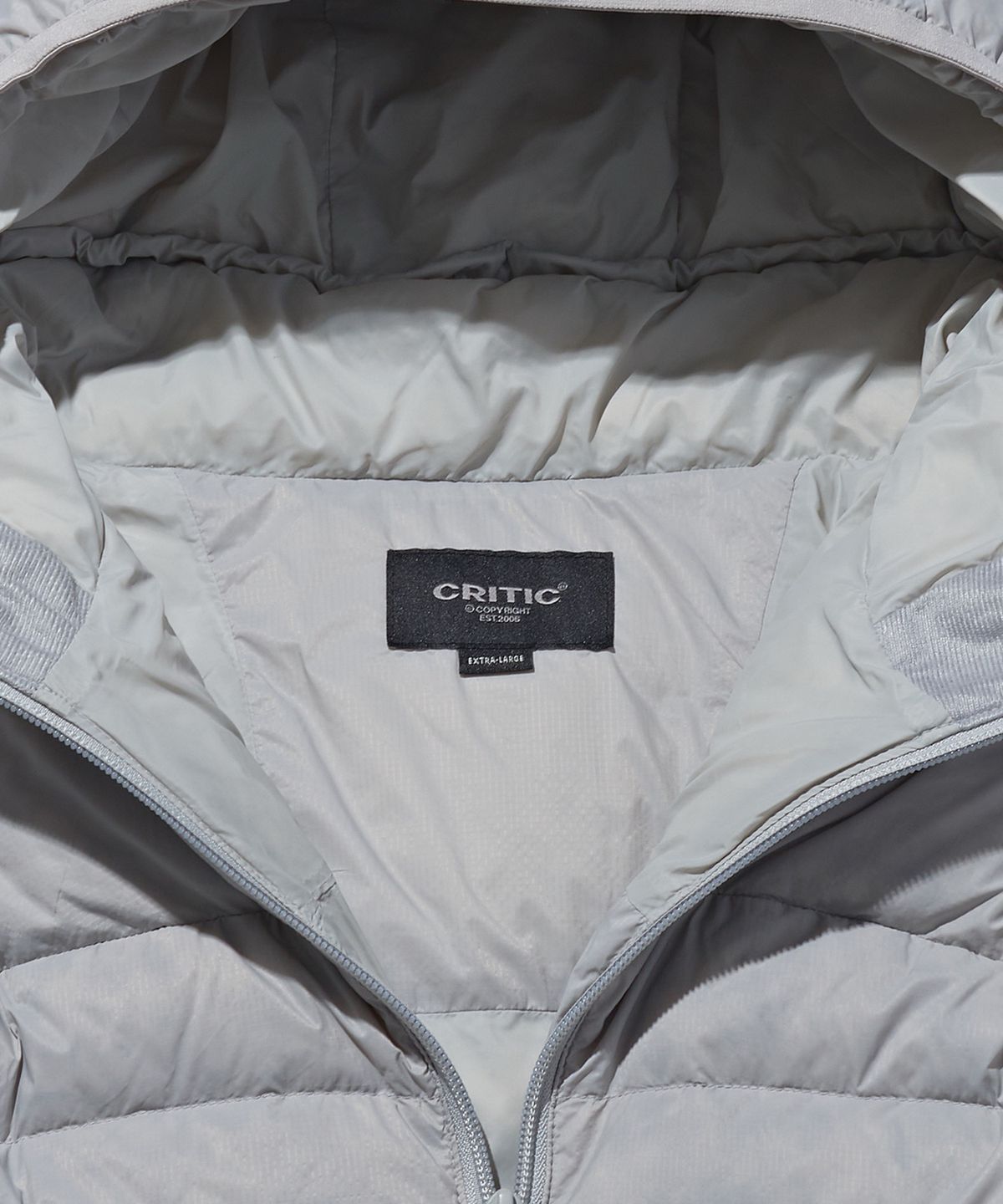 크리틱(CRITIC) Wormhole Bubble Light Down Jacket Grey