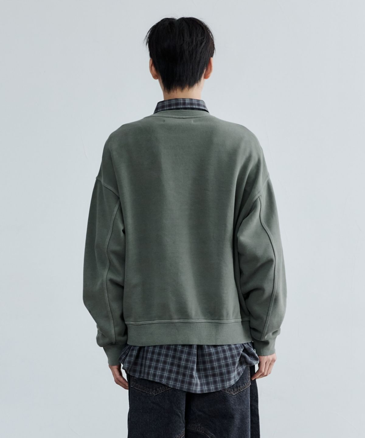 메종미네드(MAISON MINED) MMXVIII VINTAGE SWEATSHIRT DUSTY MINT