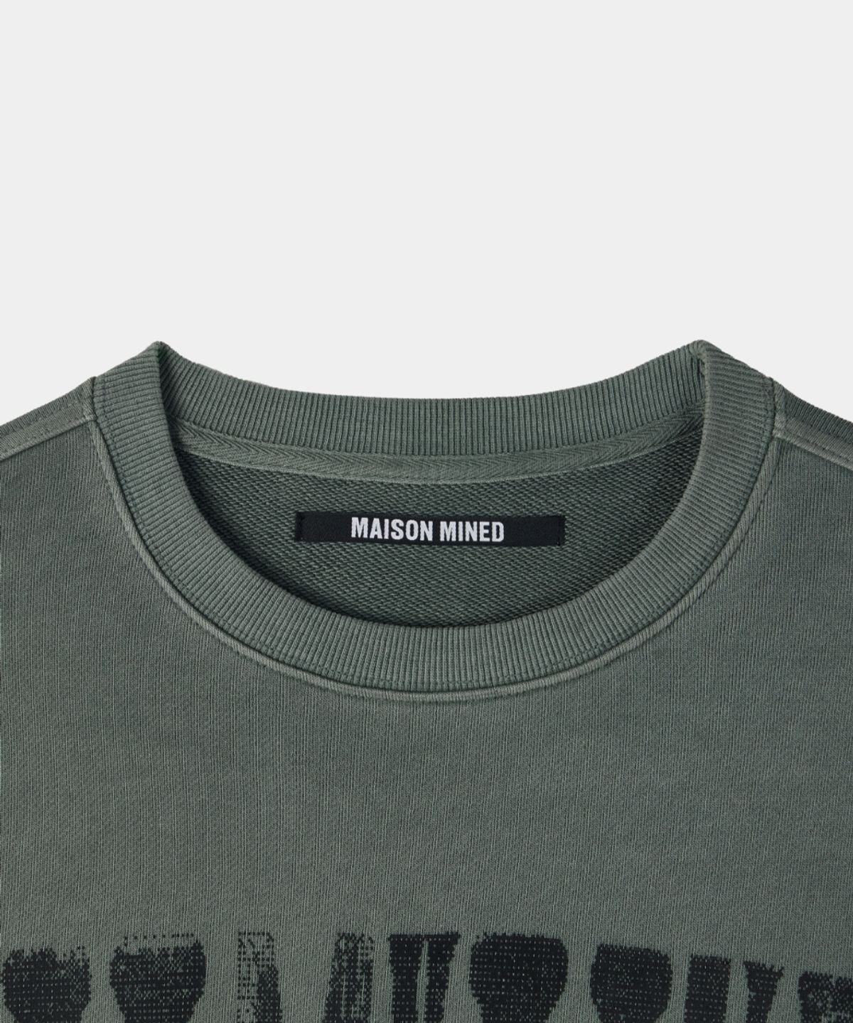 메종미네드(MAISON MINED) MMXVIII VINTAGE SWEATSHIRT DUSTY MINT