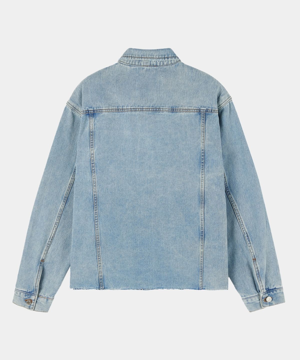 메종미네드(MAISON MINED) CUT OUT DENIM TRUCKER JACKET LIGHT BLUE