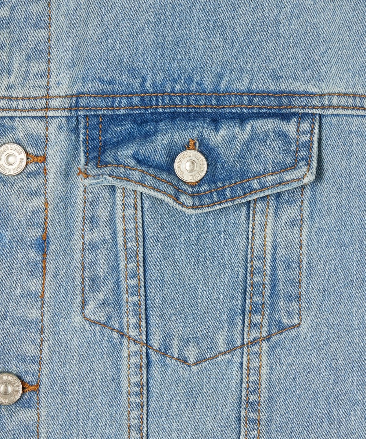 메종미네드(MAISON MINED) CUT OUT DENIM TRUCKER JACKET LIGHT BLUE