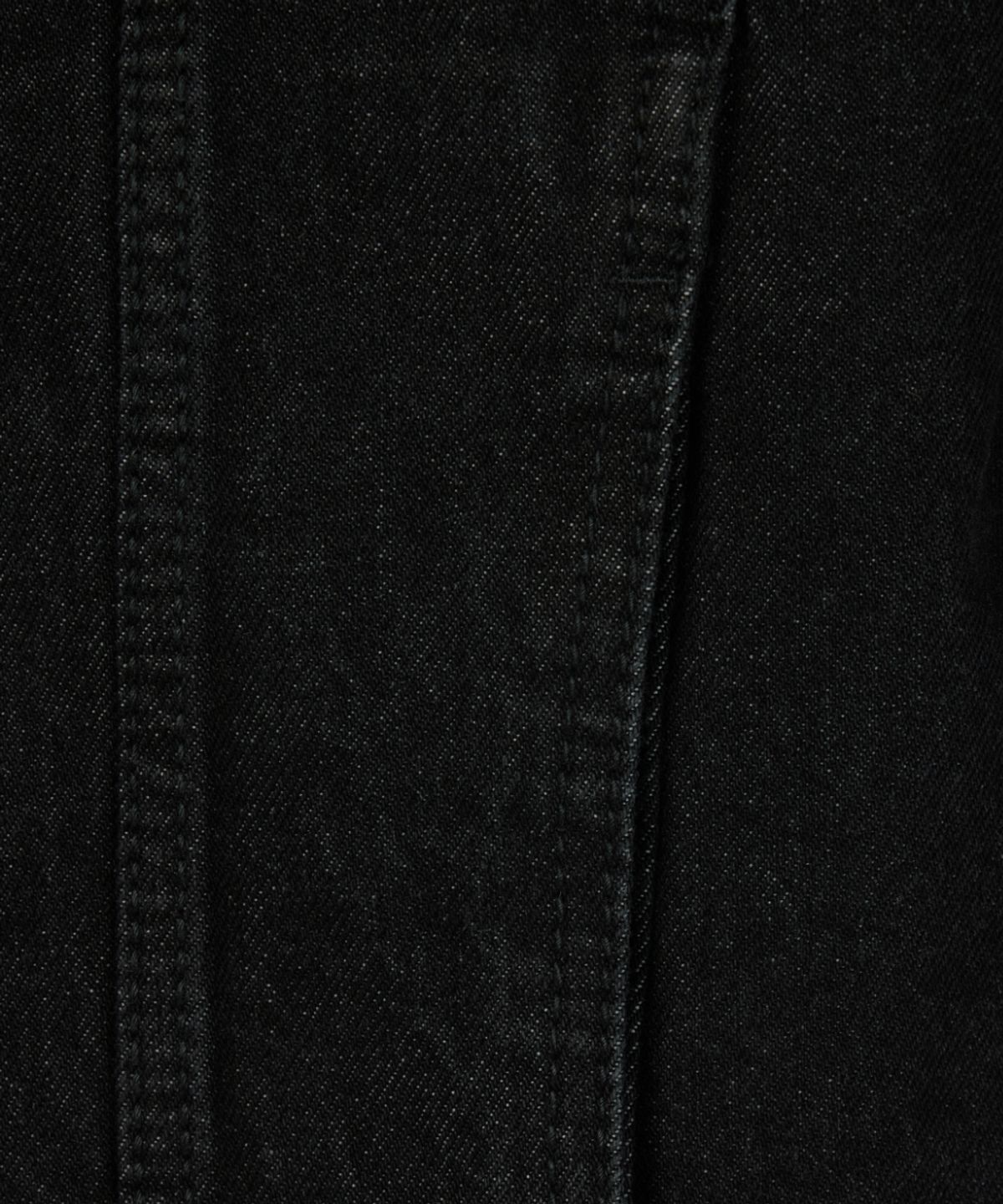 메종미네드(MAISON MINED) CUT OUT DENIM TRUCKER JACKET BLACK