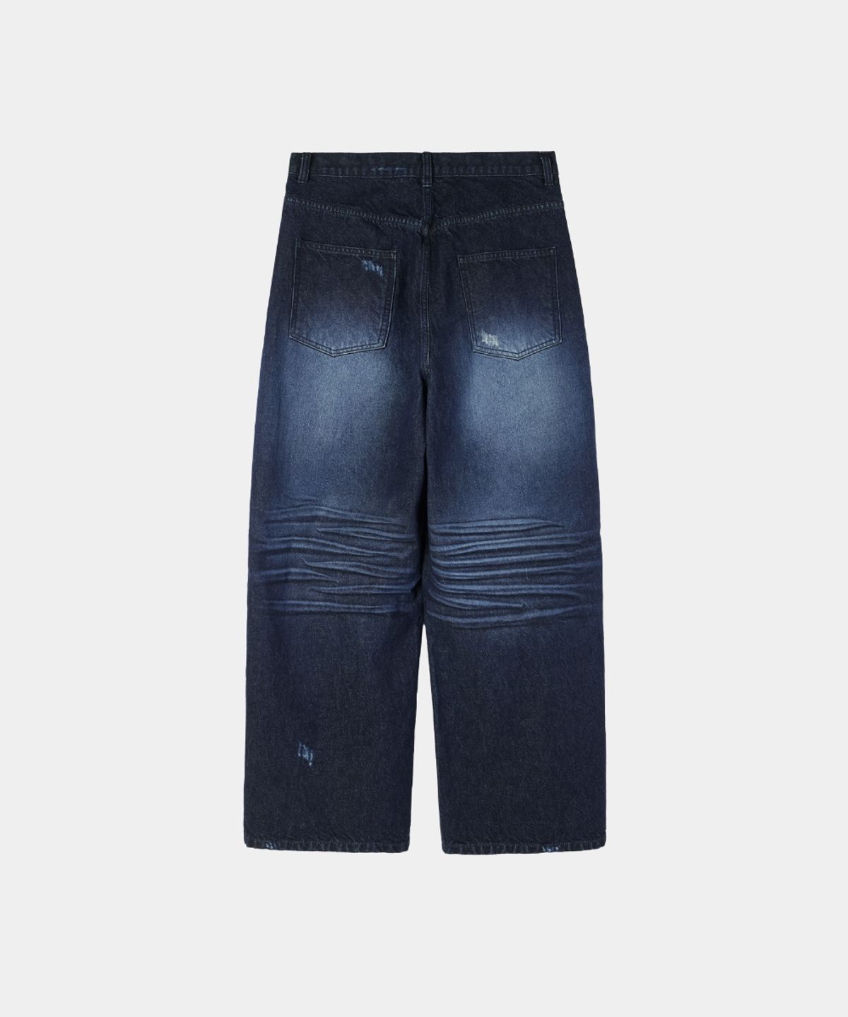 메종미네드(MAISON MINED) DESTROYED WASHING DENIM PANTS MID BLUE