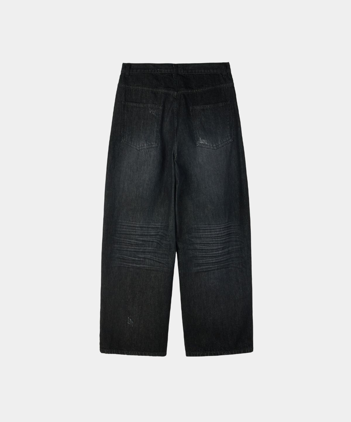 메종미네드(MAISON MINED) DESTROYED WASHING DENIM PANTS BLACK