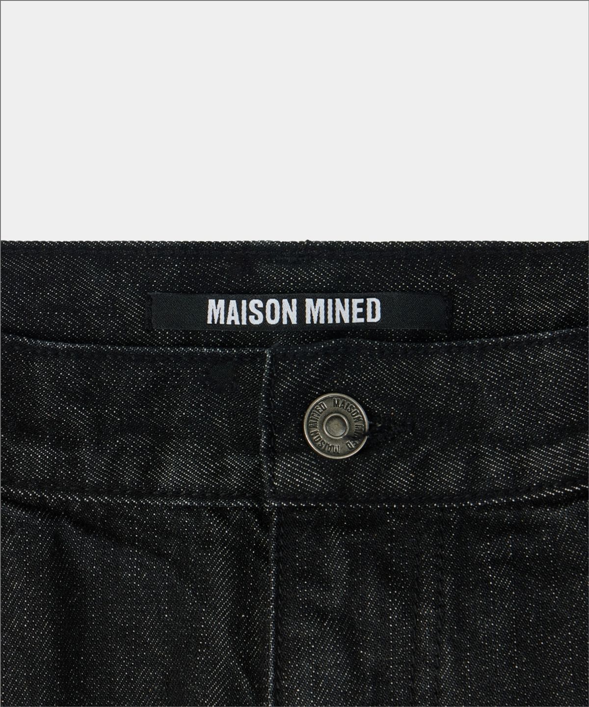 메종미네드(MAISON MINED) DESTROYED WASHING DENIM PANTS BLACK