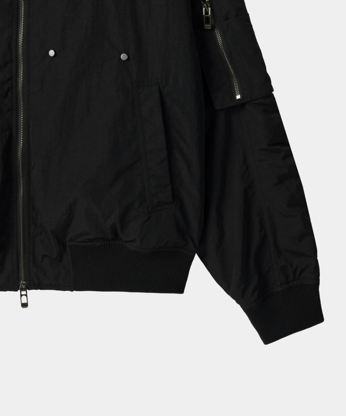 메종미네드(MAISON MINED) DETACHABLE POCKET MA-1 BLACK