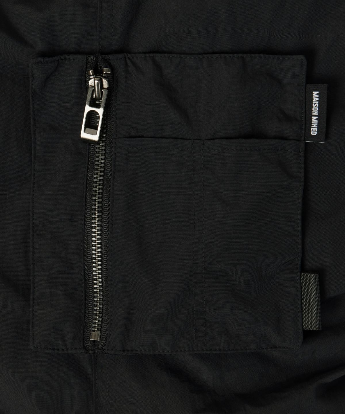 메종미네드(MAISON MINED) DETACHABLE POCKET MA-1 BLACK
