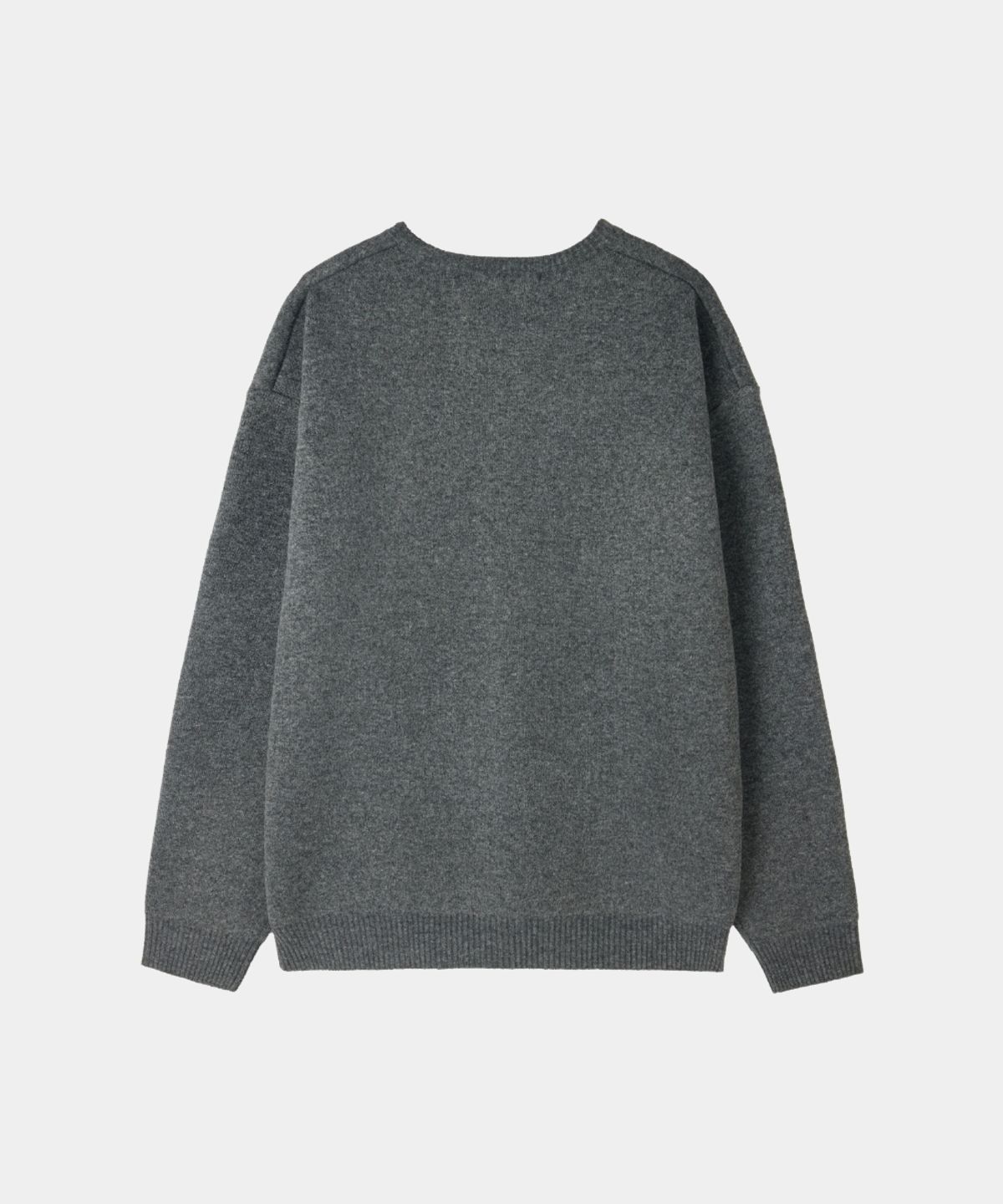 메종미네드(MAISON MINED) DOODLE HEART KNIT CHARCOAL