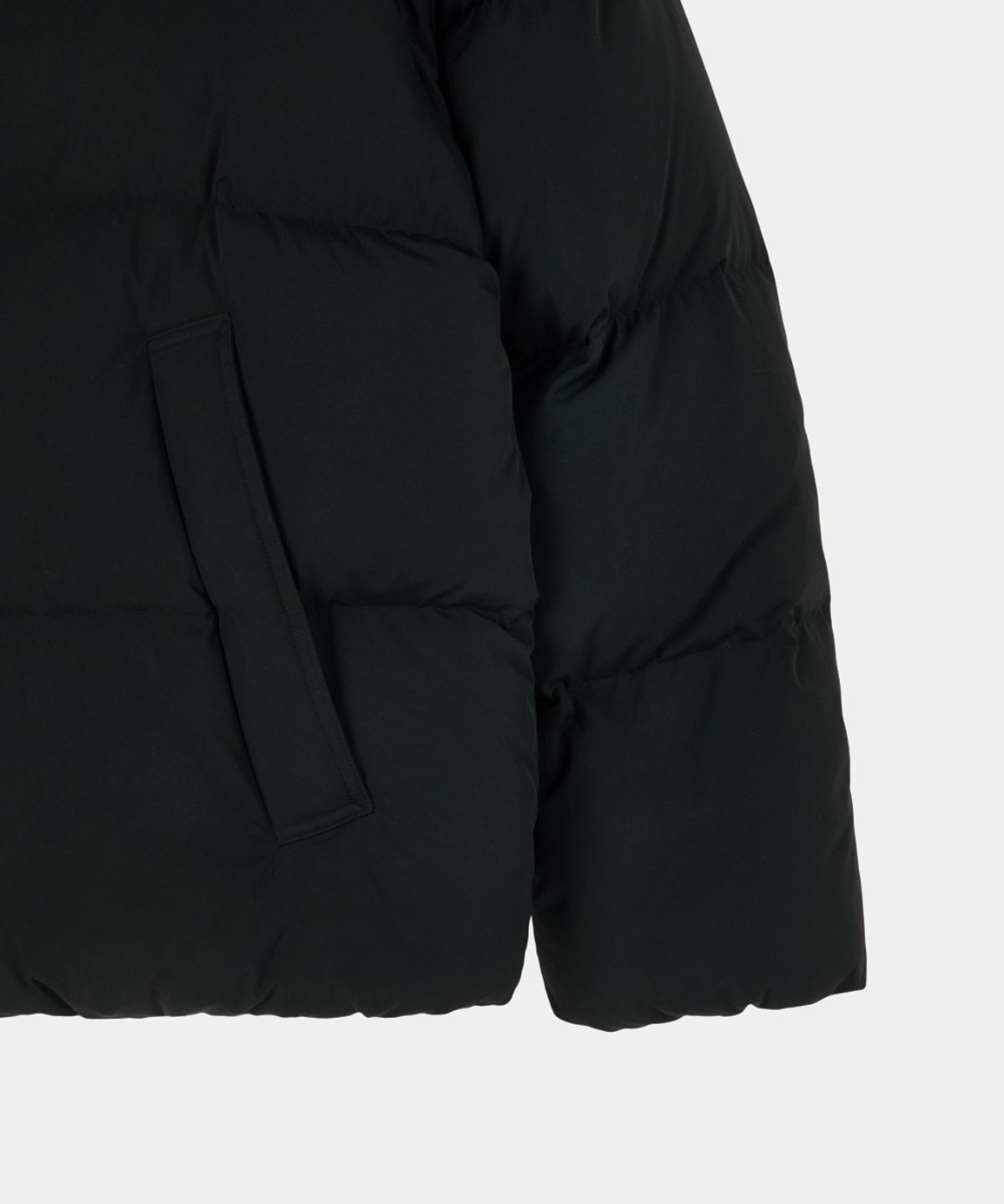 메종미네드(MAISON MINED) BASIC SHORT PUFFER DOWN JACKET BLACK