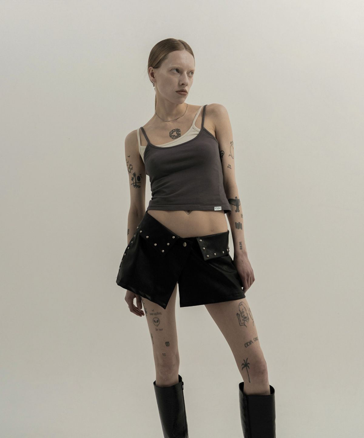 분트(VOONT) Twin Layer Tank Top (PURPLE)