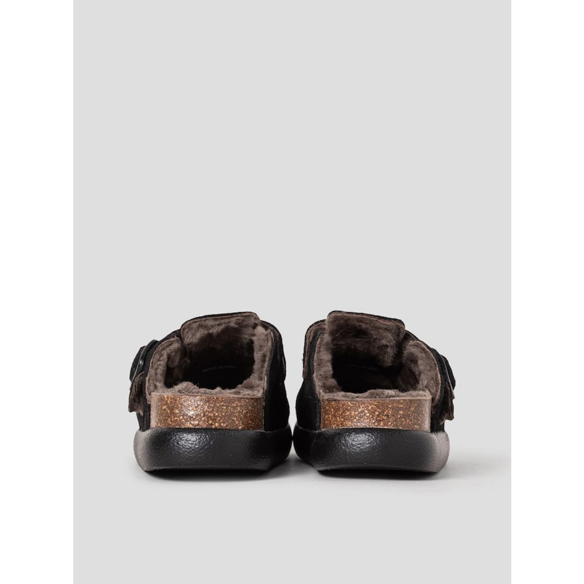 숄(SCHOLL) (WOMEN) 청키솔 퍼 크로그  블랙 (HH59K2C735)