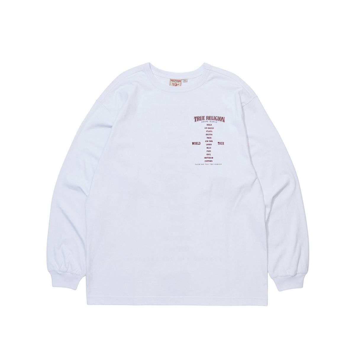 트루릴리젼(TRUERELIGION) WORLD TOUR LONG SLEEVE (SOLID)_WHITE