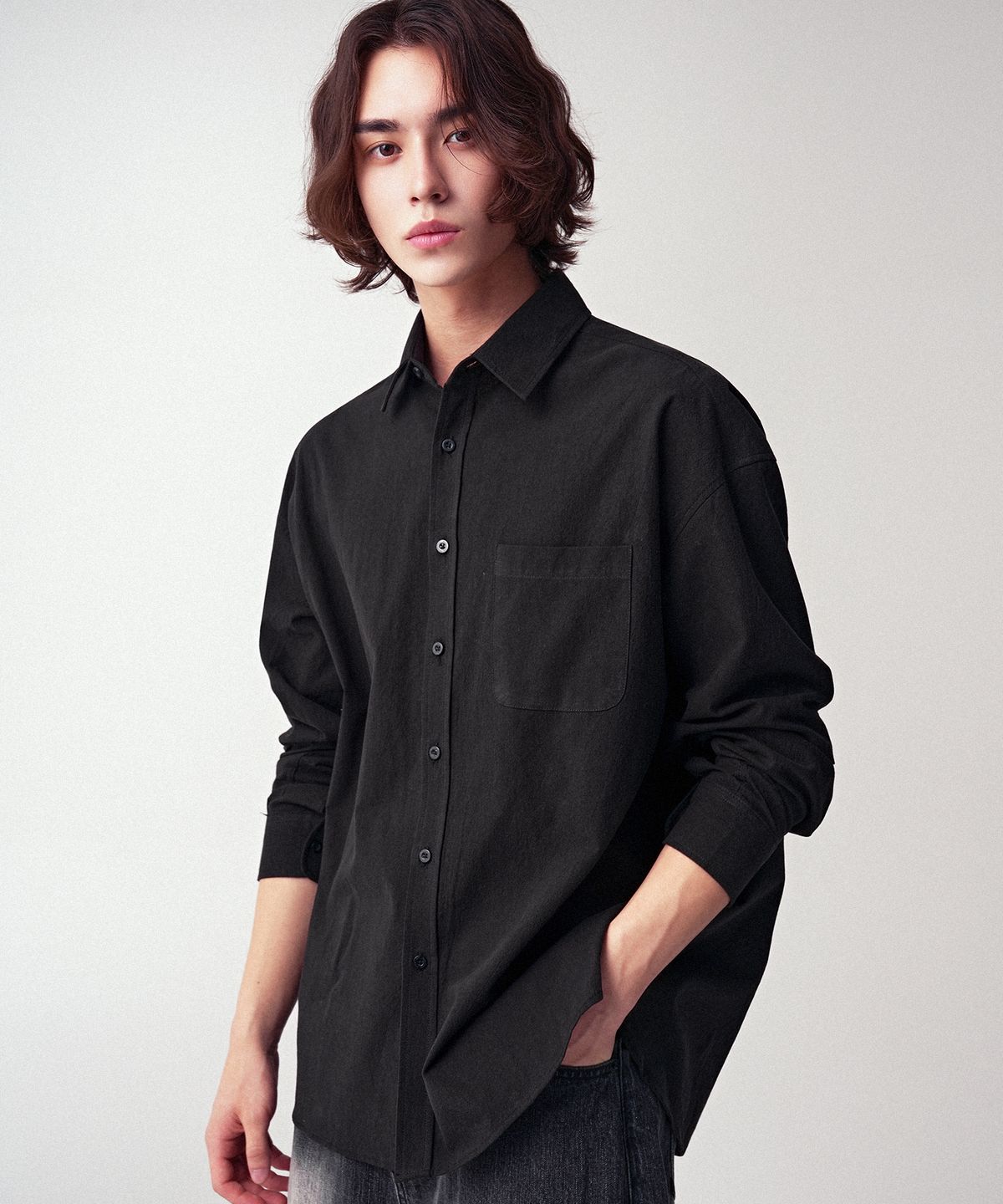 어반드레스(AVANDRESS) Overfit Plain Shirt_10Colors