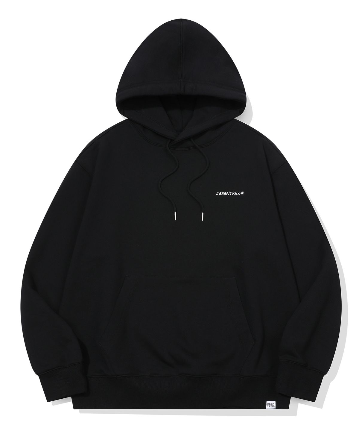 빈트릴(BEENTRILL) 데이지 해시태그 후드(블랙)