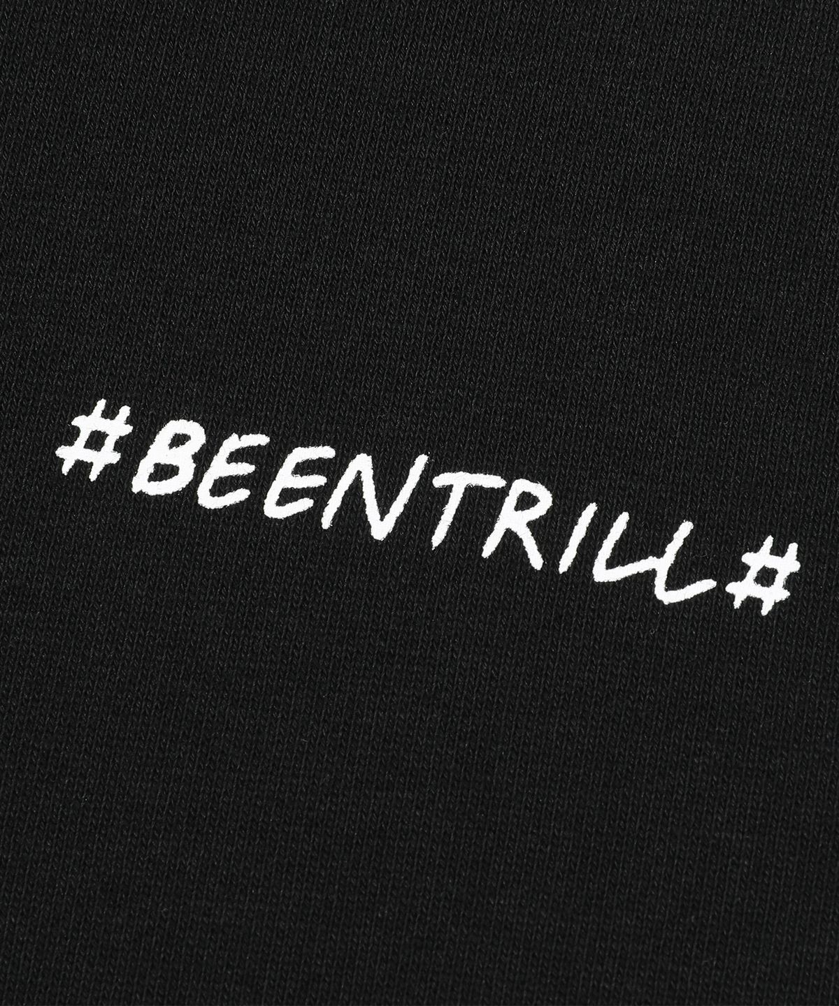 빈트릴(BEENTRILL) 데이지 해시태그 후드(블랙)