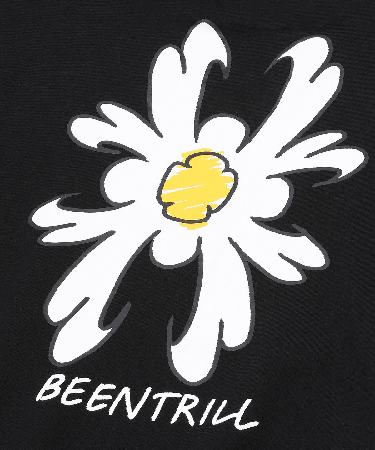 빈트릴(BEENTRILL) 데이지 해시태그 후드(블랙)