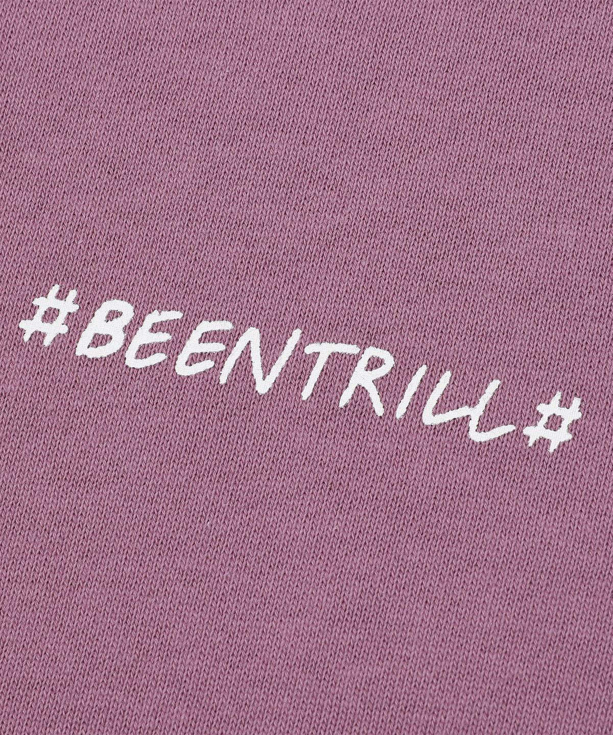 빈트릴(BEENTRILL) 데이지 해시태그 후드(퍼플)