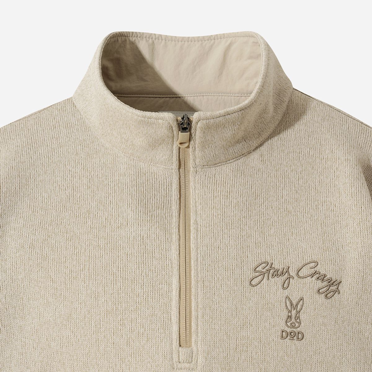 디오디(DOD) 템프니트 베이직 집업 아노락(IVORY)